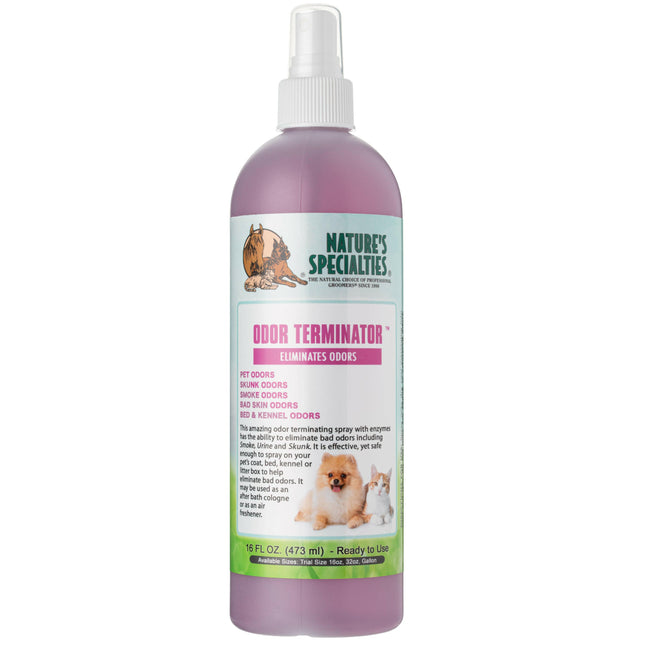 Nature's Specialties Odor Terminator - Dog and Cat Coat Freshener and Odor Eliminator.