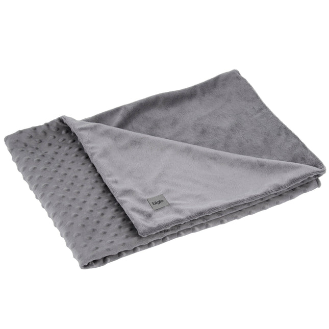 Biglo Minky Blanket Grey - soft, fleece  - et for dogs and cats.