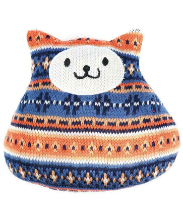 Record Knitted Cat Dora Dog Toy - squeaky toy for dogs, Cat Dora.