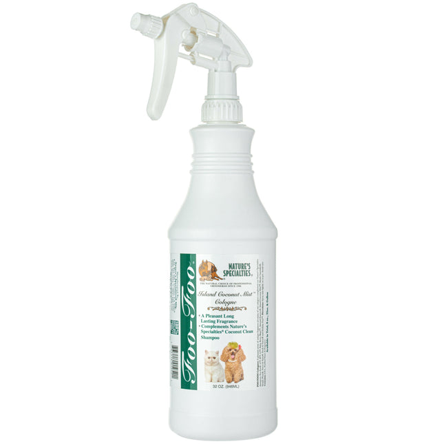 Nature's Specialties Foo Foo Island Coconut Mist Cologne - fragrance water for dogs and cats, with a coconut scent.
