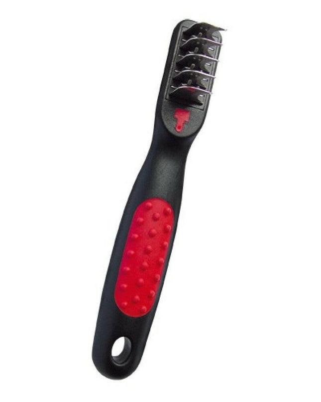 Chadog short, curved blade scissors.