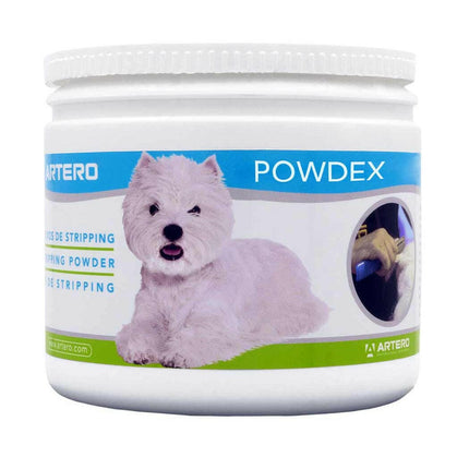 Artero Powdex - powder for grooming rough-haired breeds.
