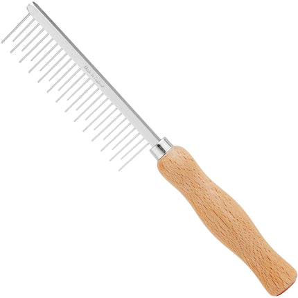 Large HPP UK Comb with Wooden Handle.