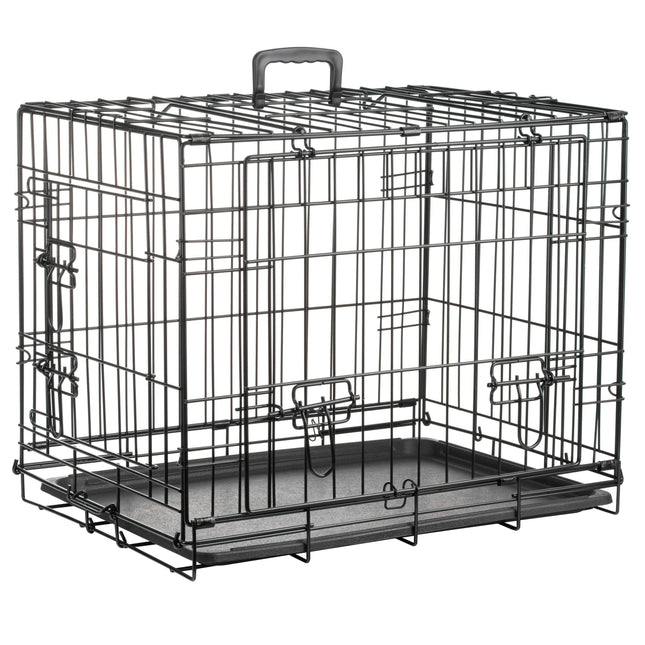 Flamingo Nyo - metal dog cage with lift-up doors, S:.