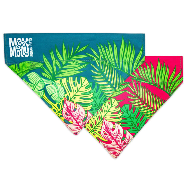Max & Molly Reversible Bandana Tropical - double-sided bandana for dogs.