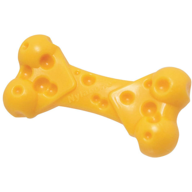 Nylabone Cheese Extreme Texture Cheese - dog chew toy, cheese flavor, for spreading treats.