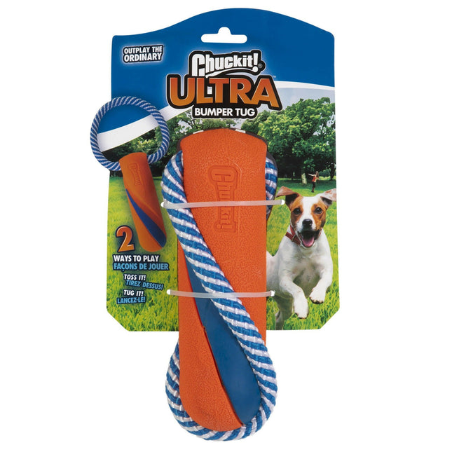 Chuckit! Ultra Bumper Tug - tug and fetch toy for dogs in one.