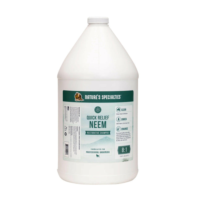 Nature's Specialties Quick Relief Shampoo - medicinal shampoo for dogs and cats, with neem oil, concentrate 1:8.