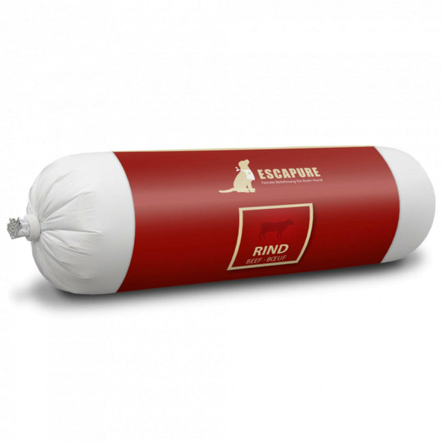 Escapure Beef Sausage - wet food for dogs, meat stick, beef.