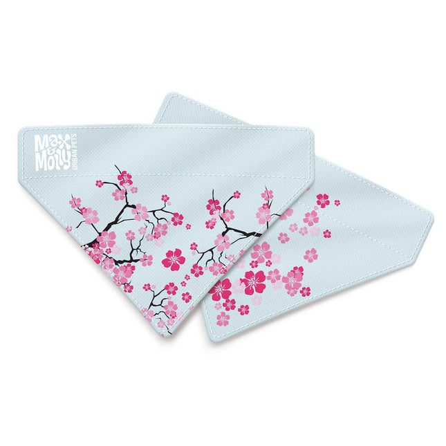 Max & Molly Reversible Bandana Cherry Bloom - reversible bandana for dogs.