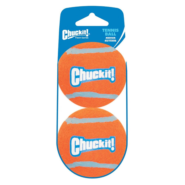 Chuckit! Tennis Ball M (6.4cm) - dog tennis balls, without squeaker - 2pcs.
