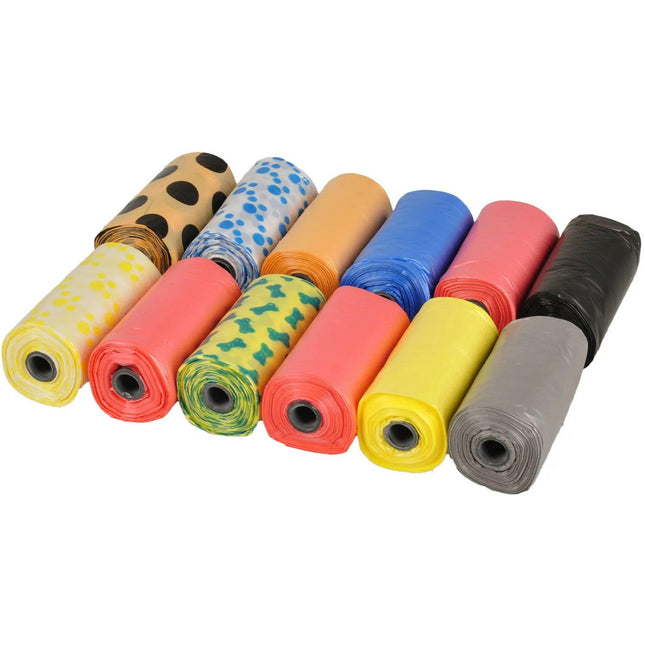 Flamingo Hygienic Bags Spring Mix 12x 20 pcs - odorless waste bags.