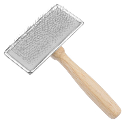 Slicker Brush S - wooden brush for small dogs and cats.