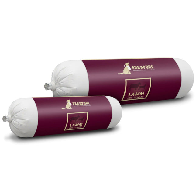 Escapure Lamb Sausage - wet food for dogs, meat stick, lamb.