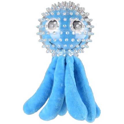Flamingo Squid - plush octopus for dogs with a chew toy and squeaker.