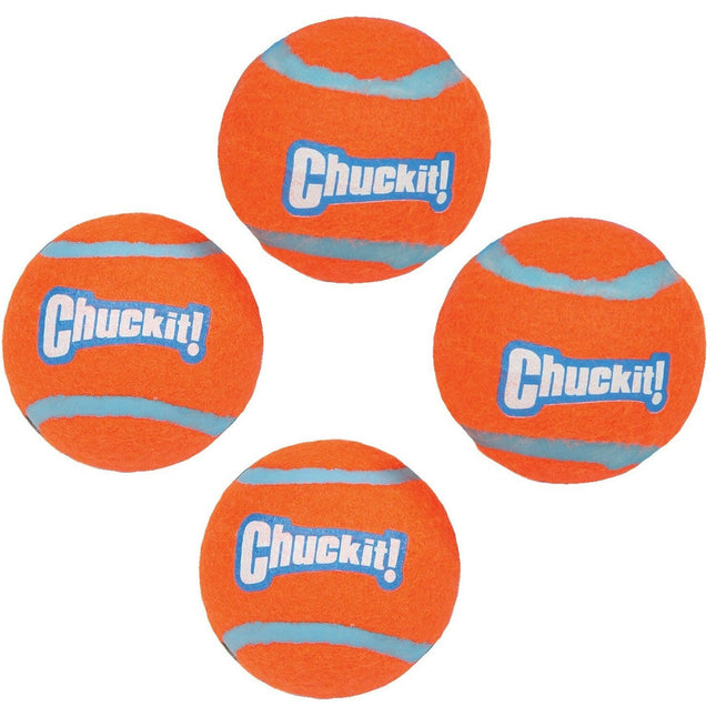 Chuckit! Tennis Ball M (6.4cm) - tennis balls for dogs, without squeaker - pack of 4.