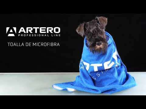 Artero Dune Blue 100x60cm - quick-drying towel for dogs and cats, made of microfiber.
