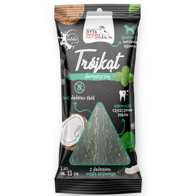 Syta Micha Dental Triangle 2pcs - dog treats that support dental health.