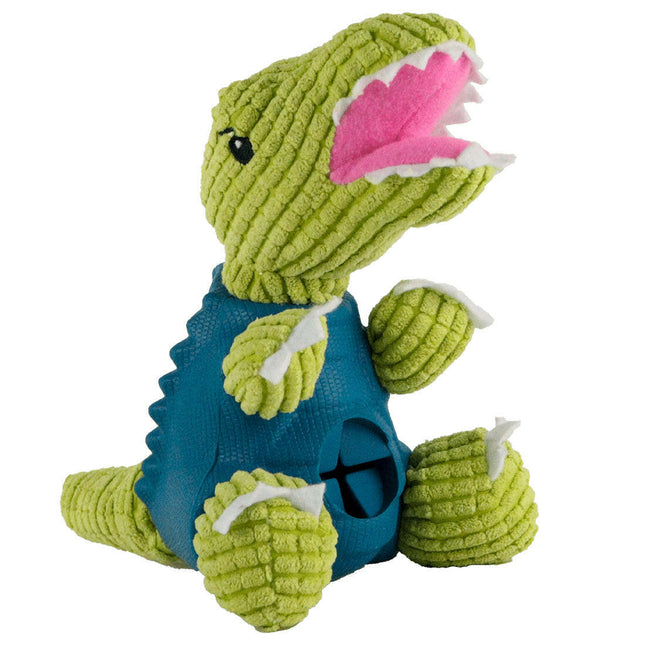 Dashi Rexi Dino Toy - dog toy, dinosaur with a treat opening.