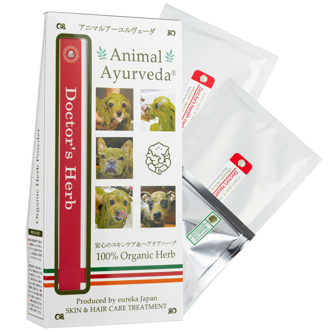 Animal Ayurveda Doctor's Health Herb Starter Pack 60g - natural mask and oil for dogs and cats, supporting skin health.