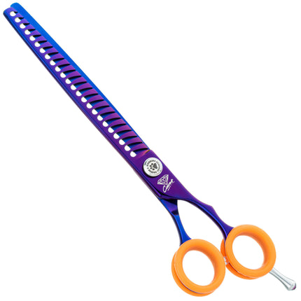 P&W Carat Chunker Scissors - single-sided thinning scissors, 24 teeth.