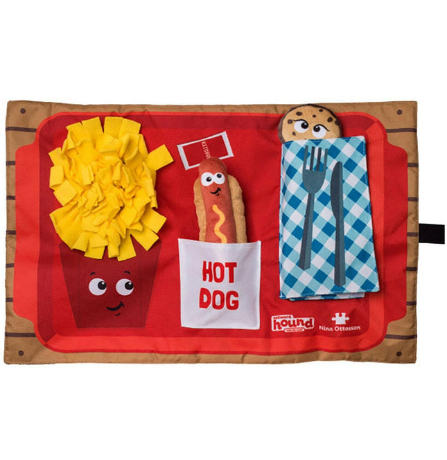 Nina Ottosson Activity Mat Fast Food Fun - sensory sniffing mat for dogs.