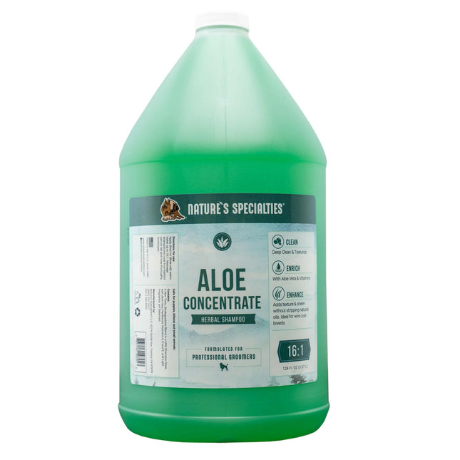 Nature's Specialties Aloe Concentrate Shampoo - texturizing shampoo for rough dog and cat fur, concentrate 1:16.