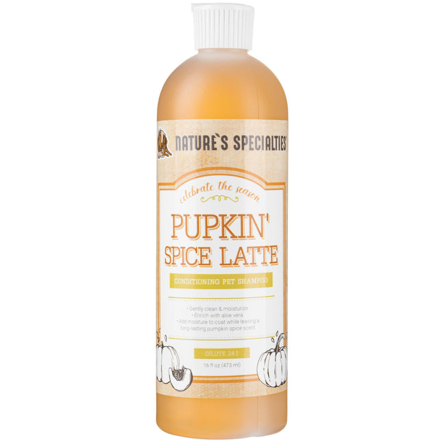 Nature's Specialties Pupkin' Spice Latte Shampoo - nourishing - moisturizing shampoo for dogs and cats, with a pumpkin pie scent, concentrate 1:24.