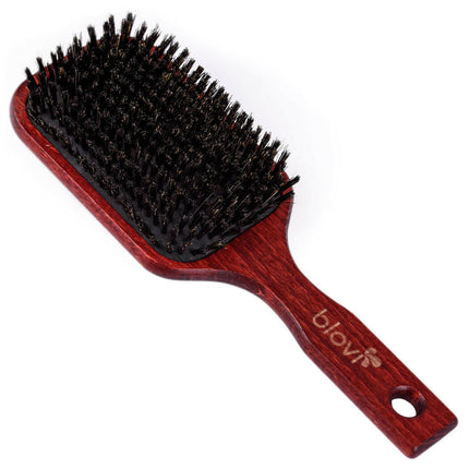 Blovi Wood Brush - extra large wooden brush with natural bristles, for breeds with short and/or fine hair.