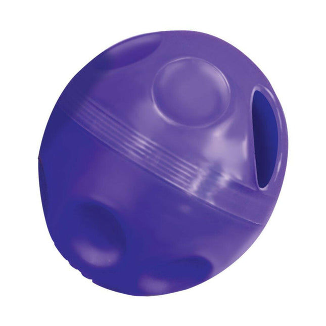 KONG Cat Treat Dispensing Ball - treat-dispensing toy for cats, lightweight plastic ball.