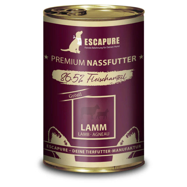 Escapure Gröstl Lamb - wet dog food, with lamb, 86.5% meat.