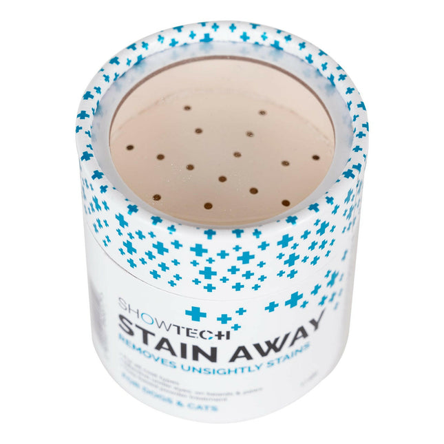 Show Tech+ Stain Away - whitening powder for stains and discolorations, for dogs and cats.