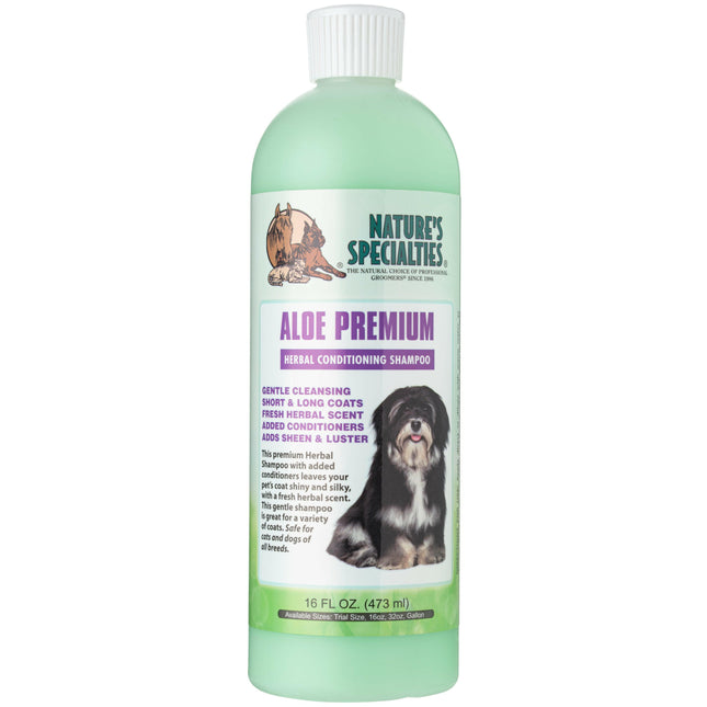 Nature's Specialties Aloe Premium Shampoo - herbal - aloe shampoo for long-haired dogs and cats, concentrate 1:16.