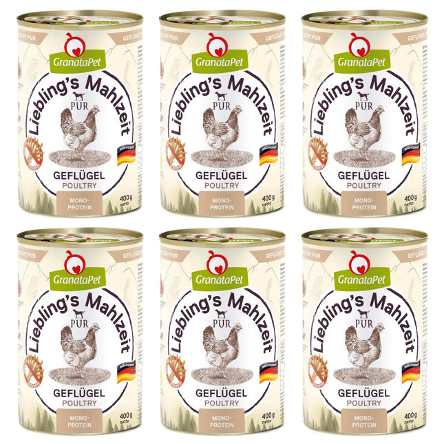 GranataPet Poultry PUR - monoprotein grain-free wet food for dogs, poultry.