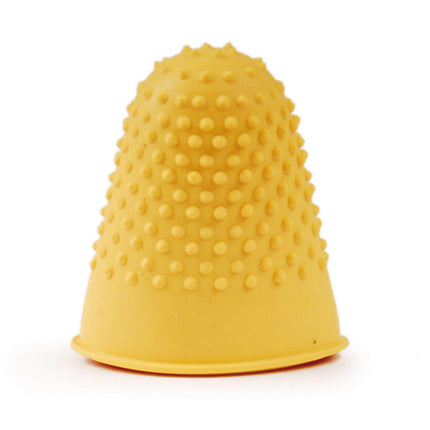 Rubber trimming finger size L yellow - 1 piece.