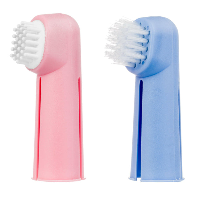 KW Smart Finger Set - set of two toothbrushes for cleaning dog and cat teeth, finger-mounted.