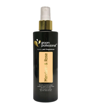 Groom Professional Mandarin & Luxury Cologne - luxurious fragrance water for dogs, with notes of mandarin and rose.