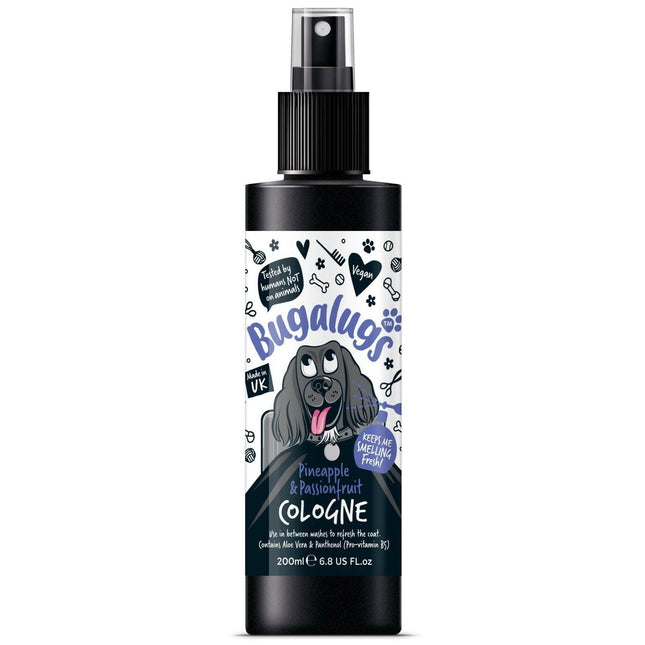 Bugalugs Pineapple & Passionfruit Cologne - refreshing scented spray for dogs with a fruity fragrance.