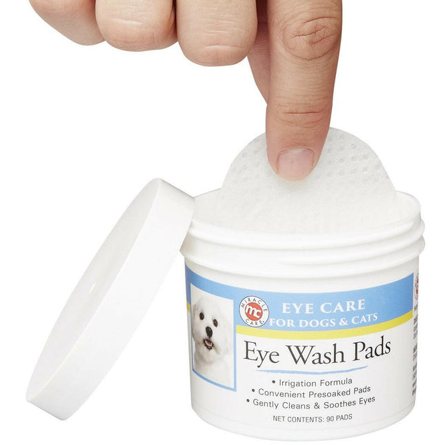 Miracle Care Tear Stain Pads 90 pcs - pads for removing discoloration and stains under the eyes, for dogs and cats.