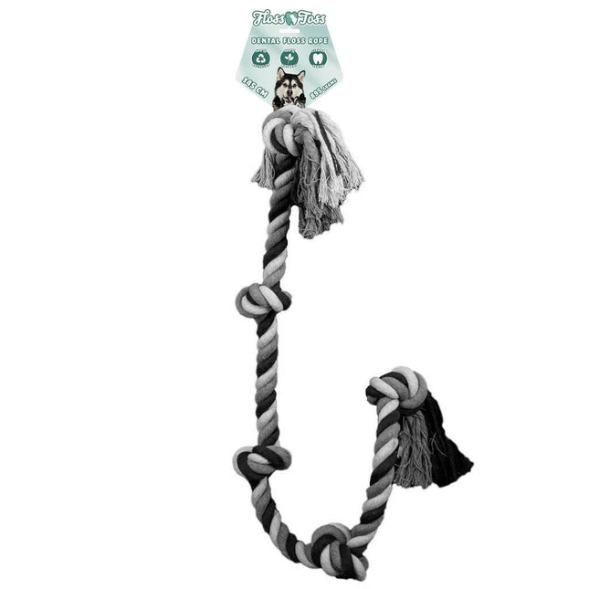 Holland Dental Floss Toss Rope Big - long tug toy for large dogs, dental rope.