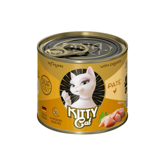 Kitty Cat Chicken Pâté - grain-free wet food, pâté for cats, with chicken.