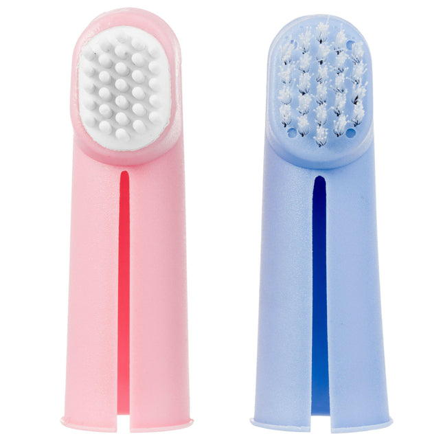 KW Smart Finger Set - set of two toothbrushes for cleaning dog and cat teeth, finger-mounted.