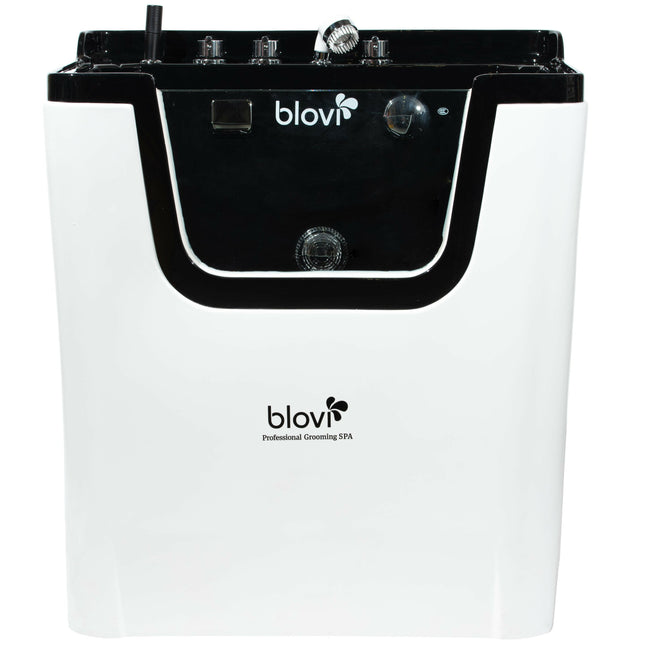 Blovi Professional Grooming SPA - ozone bath with Milky SPA Micro Bubble technology and hydromassage, black and white.