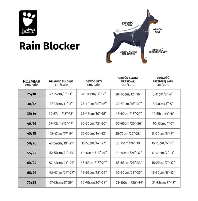 Hurtta Rain Blocker Eco - rain jacket for dogs.