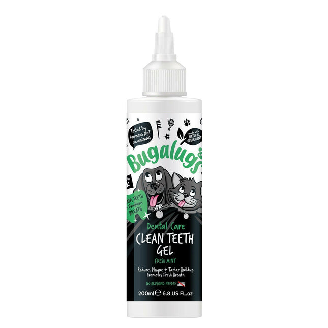 Bugalugs Dental Care Clean Teeth Gel - toothpaste for dogs and cats without brushing, gel.