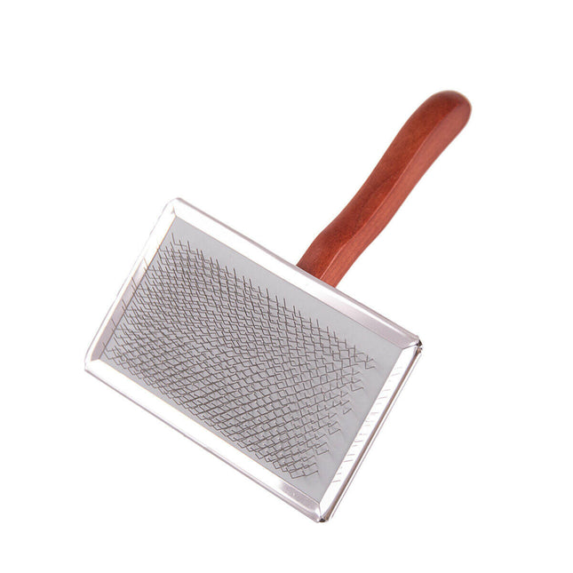 DezynaDog Firm Flat Slicker - Flat Brush for Poodles.