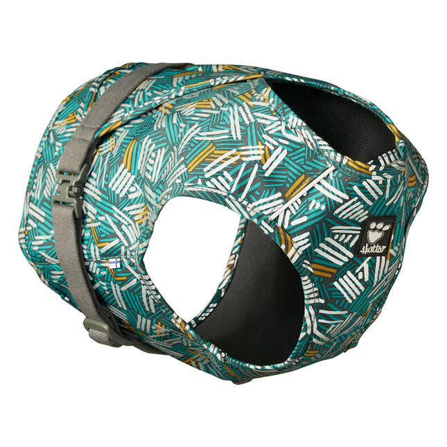 Hurtta Safety Wrap Eco Peacock - reflective vest for dogs - 75 - 85.