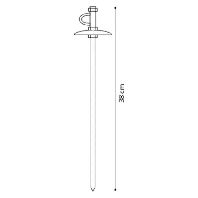 Flamingo Tie Out Stake Tapu - metal stake for tying up dogs.