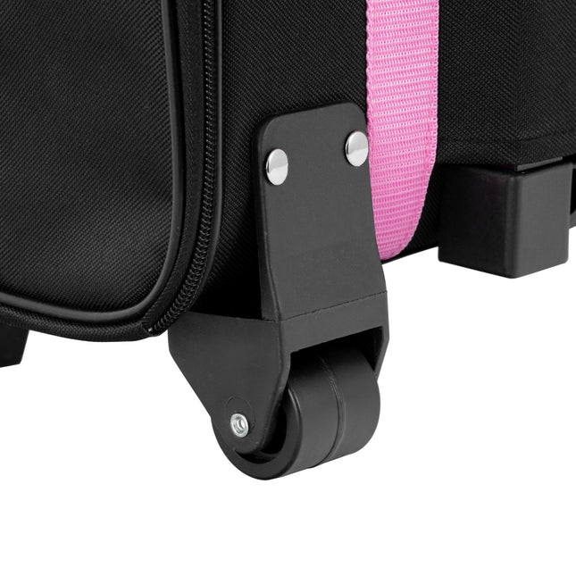 Record Trolley Bag for Dogs and Cats - rigid fabric carrier on wheels for dogs and cats.