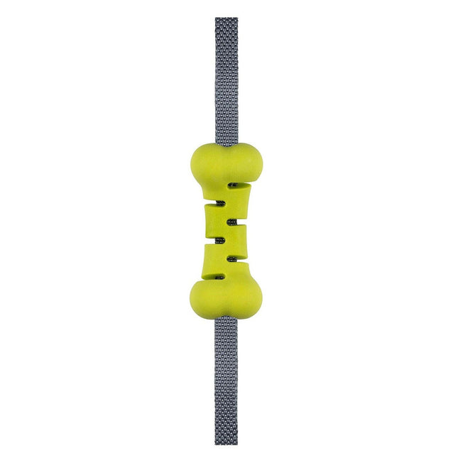 Nuzzle Puzzle Fling N Forage (36cm) - rubber bone for dogs with handles for fetching and tugging, for treats.